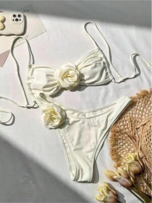 Askılı Güllü Bikini