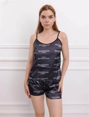 Askılı Şort Balenciaga Set
