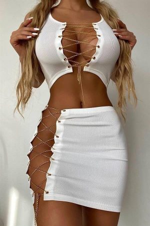 Chains Luxury 2li Elbise