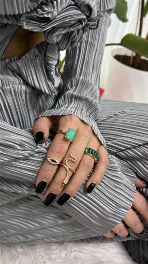 Emeralda Yüzük Set