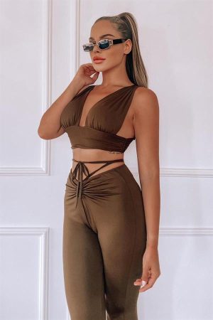 Khaki Sette Pantolon Takımı