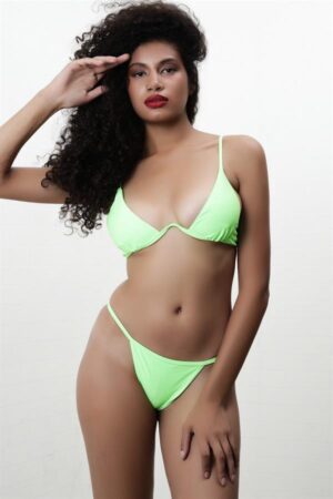 Neon V Metal Teeny Bikini