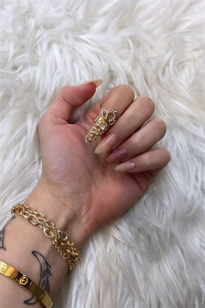 Queen King Nail Ring