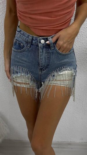 Shining Stones Jeans Short