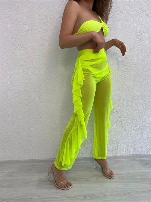 Tül Püskül Pantolon